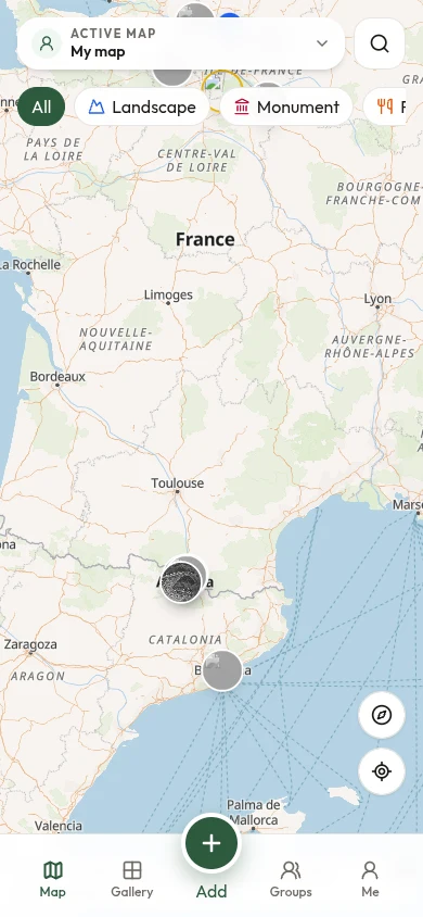 Sterna Map screen